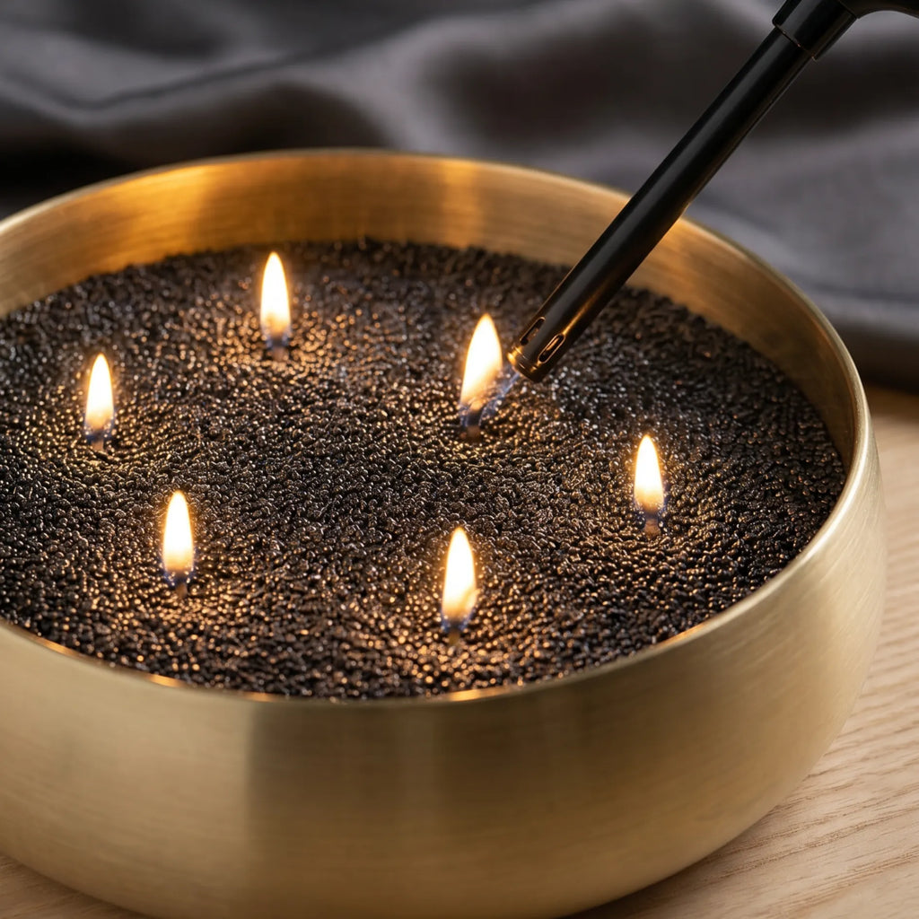 Black Unscented Candle Sand by KG / LBS