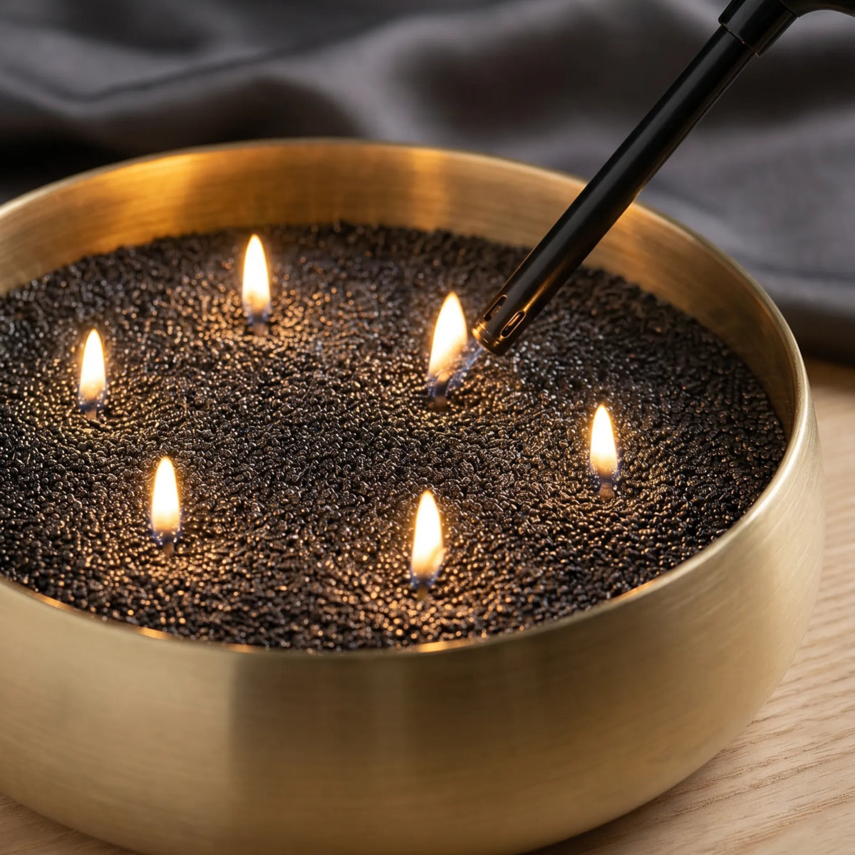 Black Unscented Candle Sand by KG / LBS