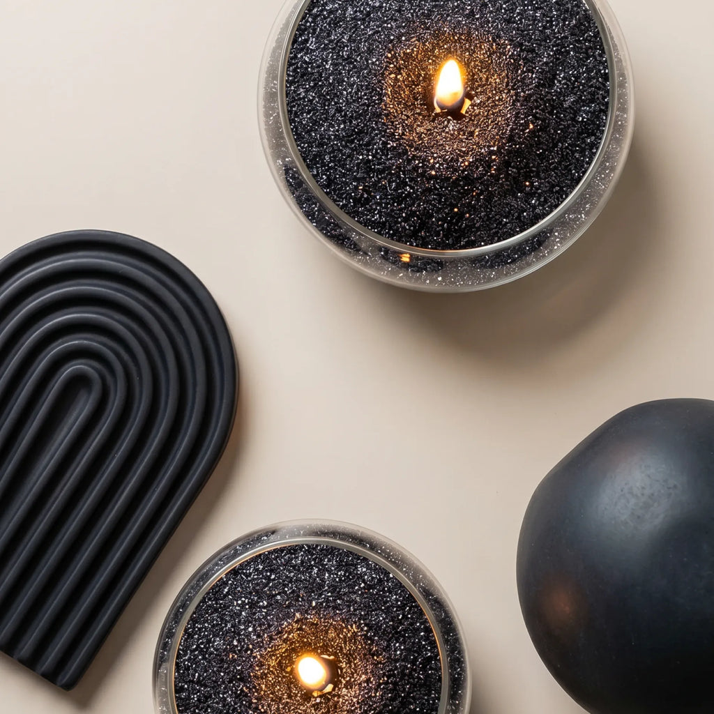 Black Unscented Candle Sand by KG / LBS