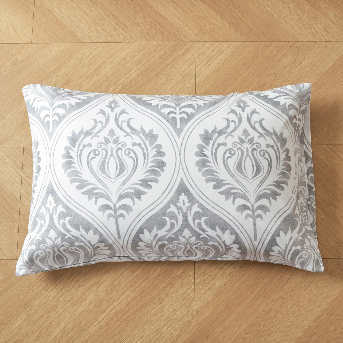 Tache Dreamy Moon Sky Ogee Damask Heather Gray White Pillowcases (TB300)