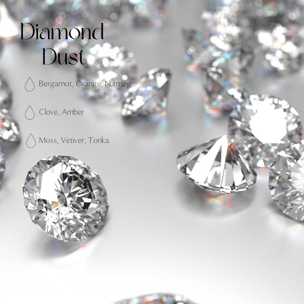 Diamond Dust fragrance oil bottle, 250ml