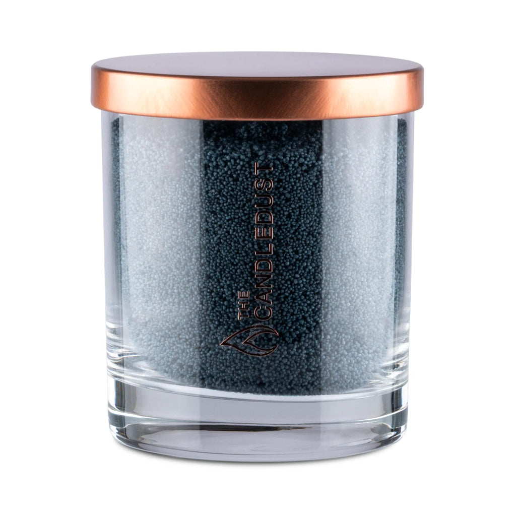 Space grey candle 160g in glass holder