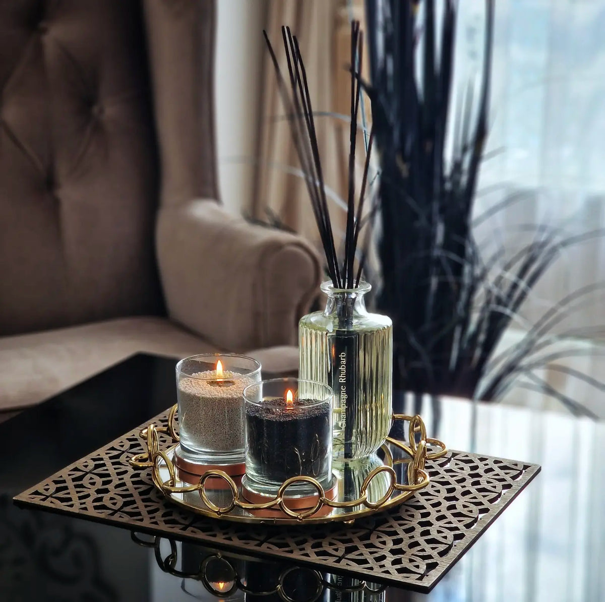 Black Unscented Candle Sand by KG / LBS